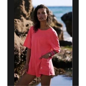 Free People Hot Shot Tee Romper